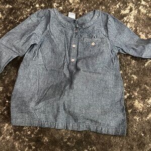 Carter's Denim Blue Button Down Shirt
